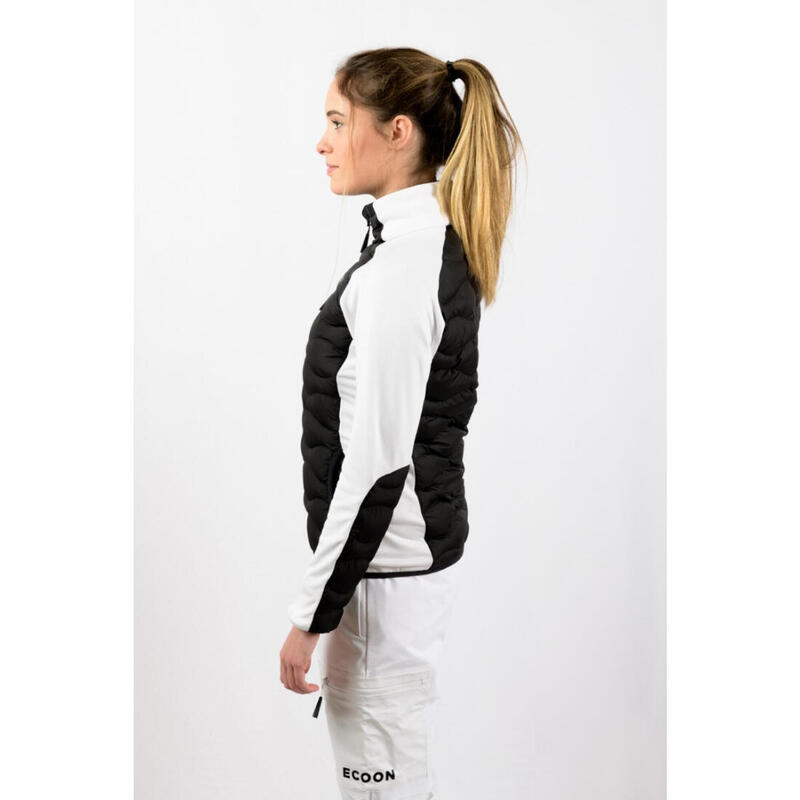 Veste de ski pour femme ECOON ECOActive hybride isolante Noir