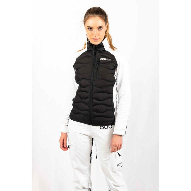 Veste de ski pour femme ECOON ECOActive hybride isolante Noir