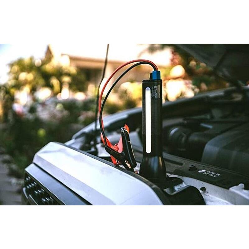 HALO BOLT Taschenlampe RC mit KFZ-Starthilfe, Handy-Ladegerät und USB-Anschluss