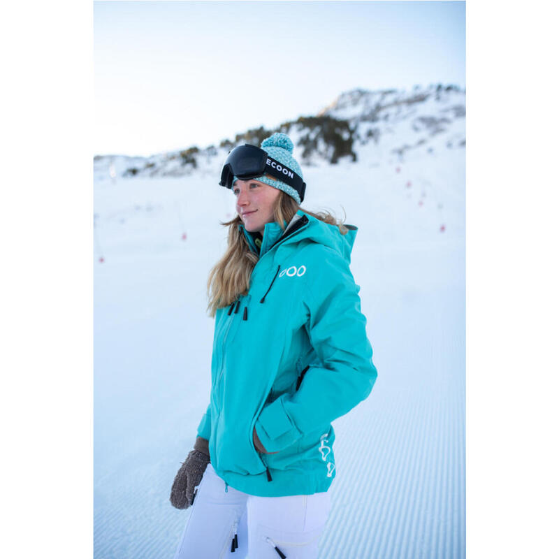 Veste de ski pour femme ECOON ECOExplorer Turquoise