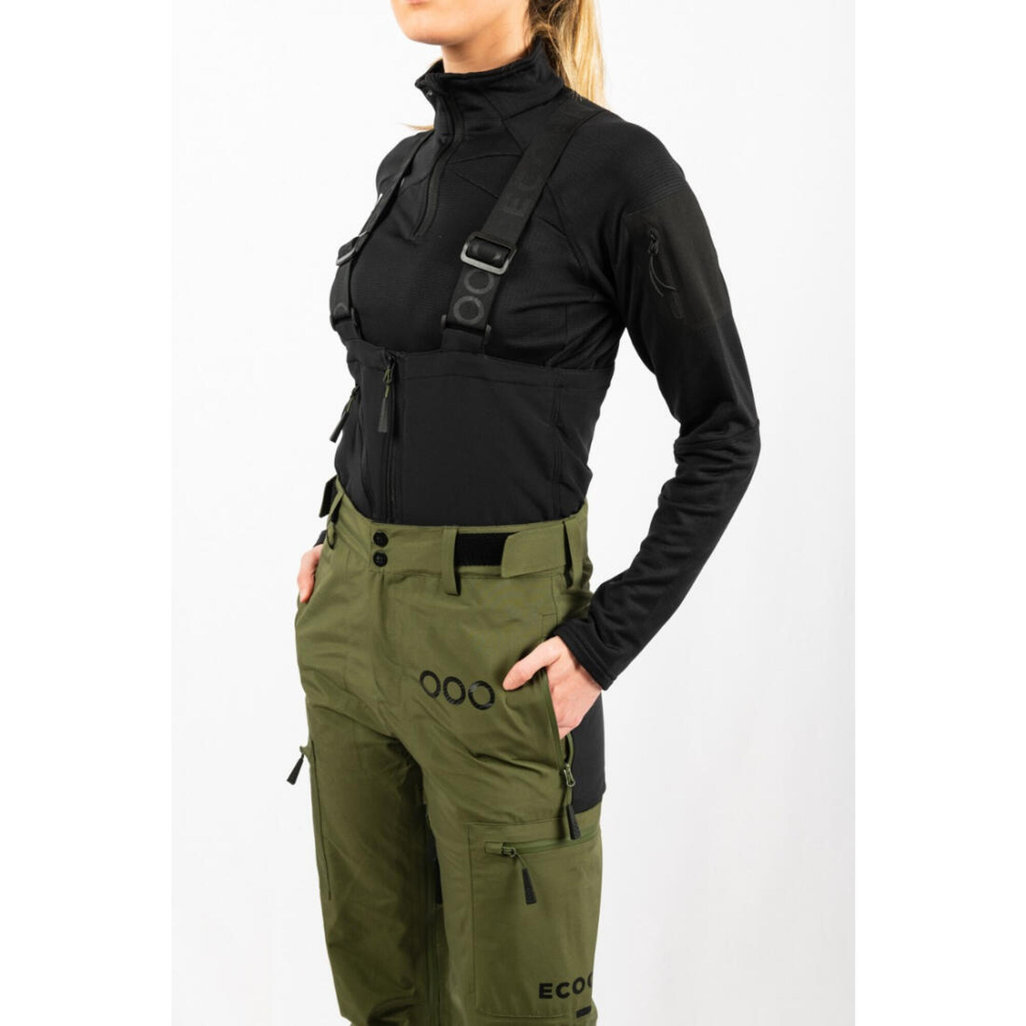 Pantalon ski 2025 femme kaki