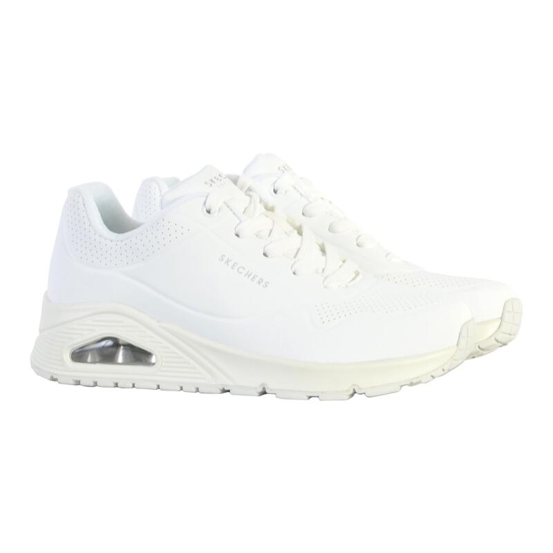 Sapatilhas Desportivas Caminhada Mulher Skechers 73690_W Brancas com Atacadores