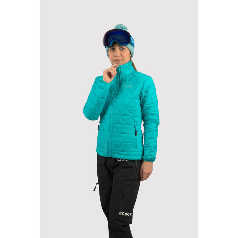 Veste de ski pour femme ECOON ECOActive isolante Turquoise