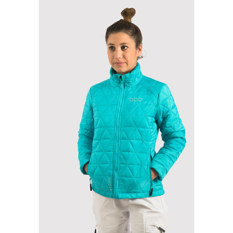 Veste de ski pour femme ECOON ECOActive isolante Turquoise