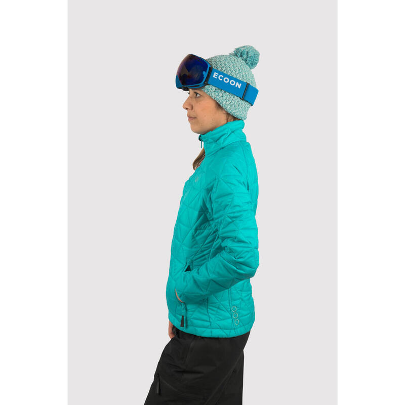 Veste de ski pour femme ECOON ECOActive isolante Turquoise