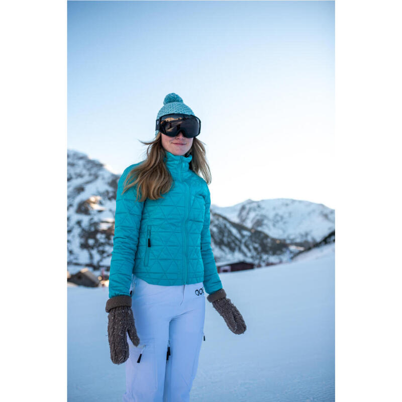 Veste de ski pour femme ECOON ECOActive isolante Turquoise