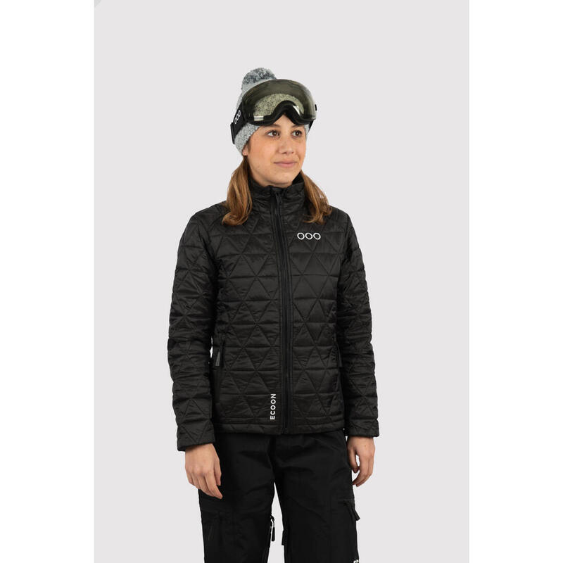 Veste de ski pour femme ECOON ECOActive isolante Noir
