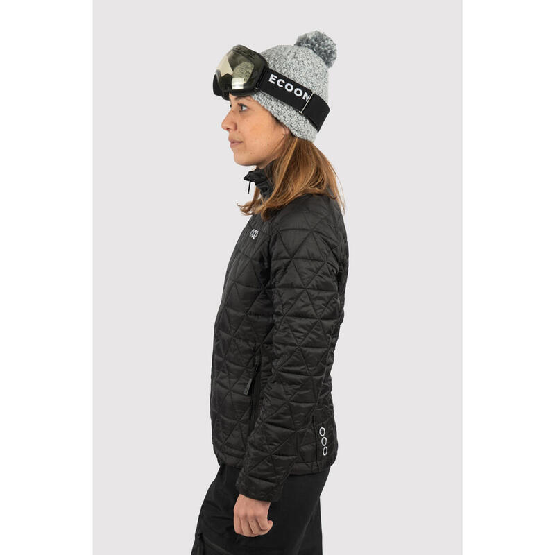 Veste de ski pour femme ECOON ECOActive isolante Noir