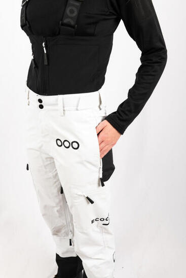 Pantalon de ski pour femme ECOExplorer Blanc/noir