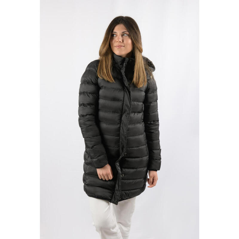 Veste matelassée longue après-ski fashion pour femme ECOON Munich Long Noir