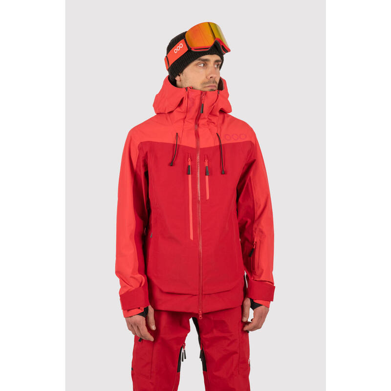 Veste de ski pour homme ECOON ECOExplorer Rouge