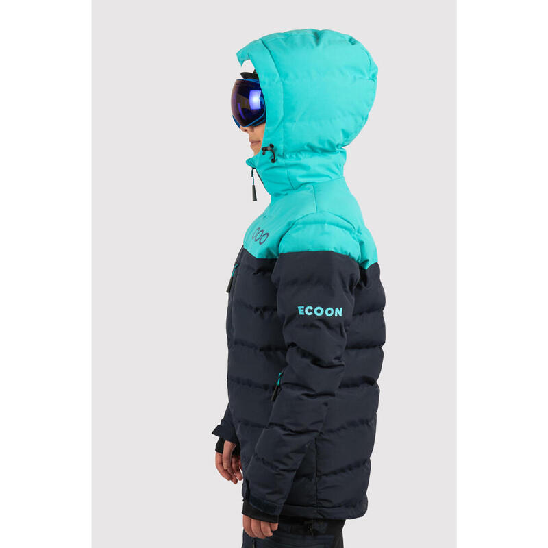 Doudoune de ski pour femme ECOON ECOThermo isolante Bleu marine