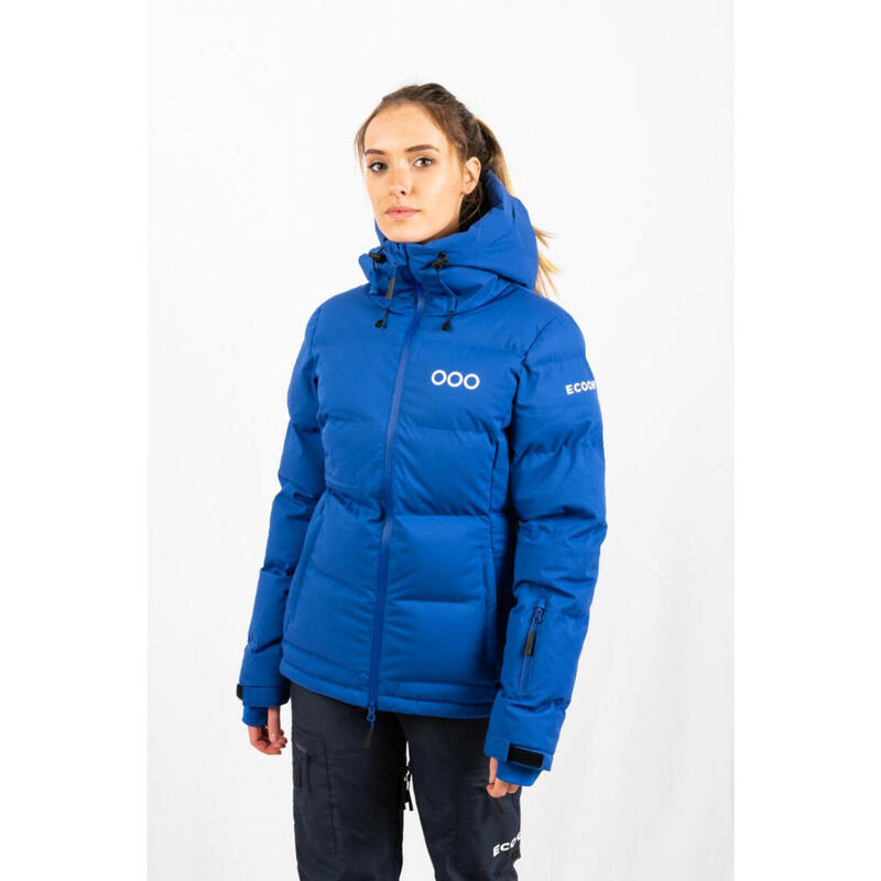 Doudoune de ski pour femme ECOON ECOThermo isolante Bleu