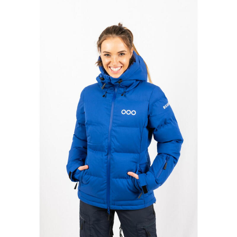 Doudoune de ski pour femme ECOON ECOThermo isolante Bleu
