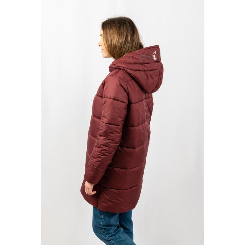 Veste matelassée longue après-ski fashion pour femme ECOON Paris Long Bordeaux