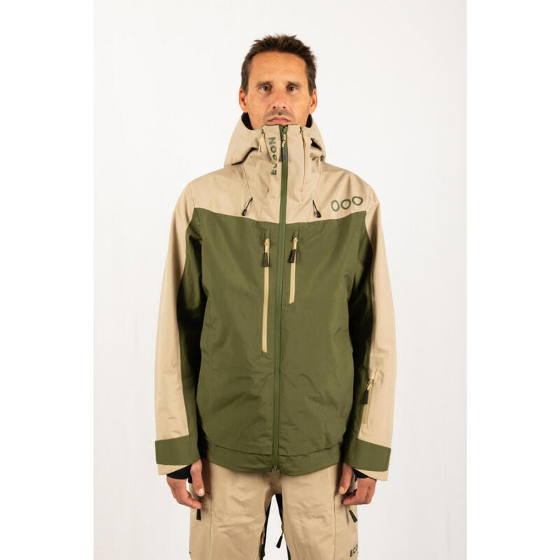 Veste de ski pour homme ECOON ECOExplorer Kaki Beige