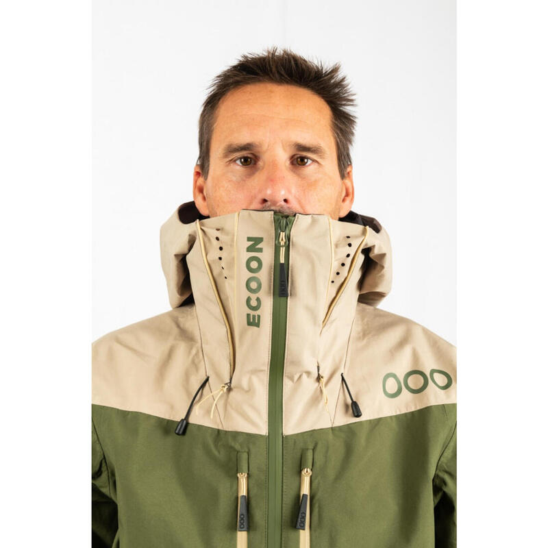 Veste de ski pour homme ECOON ECOExplorer Kaki Beige