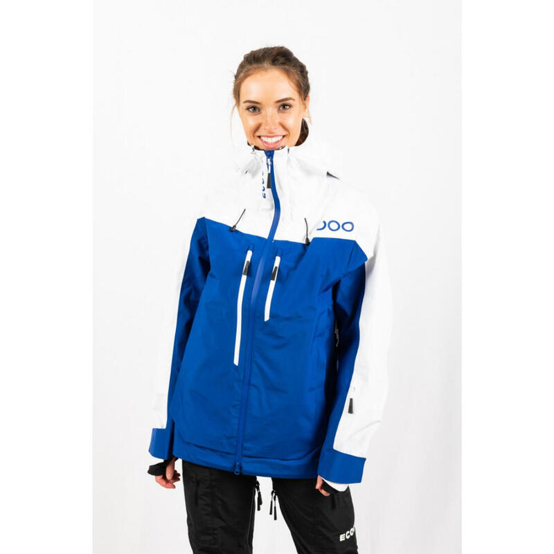 Veste de ski pour femme ECOON ECOExplorer Bleu/blanc