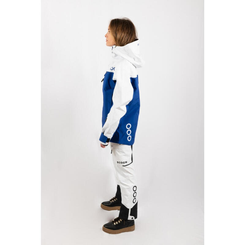 Veste de ski pour femme ECOON ECOExplorer Bleu/blanc