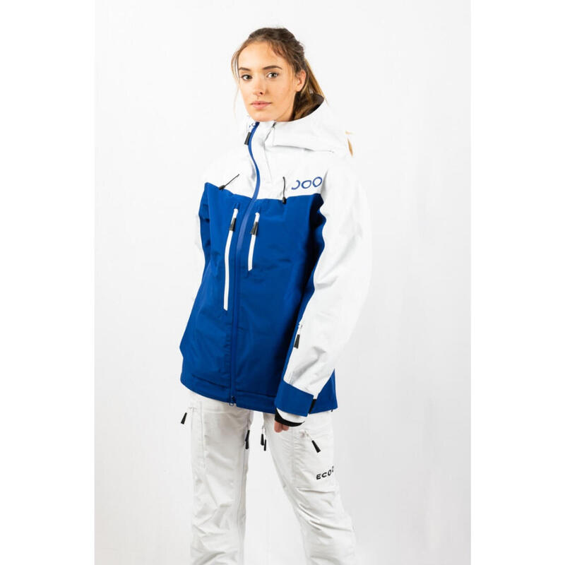 Veste de ski pour femme ECOON ECOExplorer Bleu/blanc