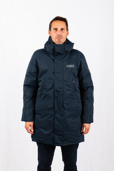Veste longue après-ski fashion pour homme ECOON San Sebastian Bleu