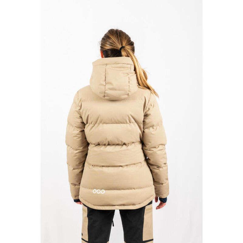 Doudoune de ski pour femme ECOON ECOThermo isolante Beige