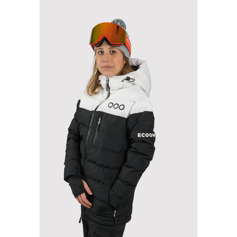 Doudoune de ski pour femme ECOON ECOThermo isolante Noir