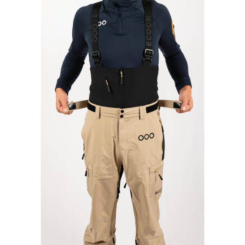 Pantalon de ski pour homme ECOON ECOExplorer Beige