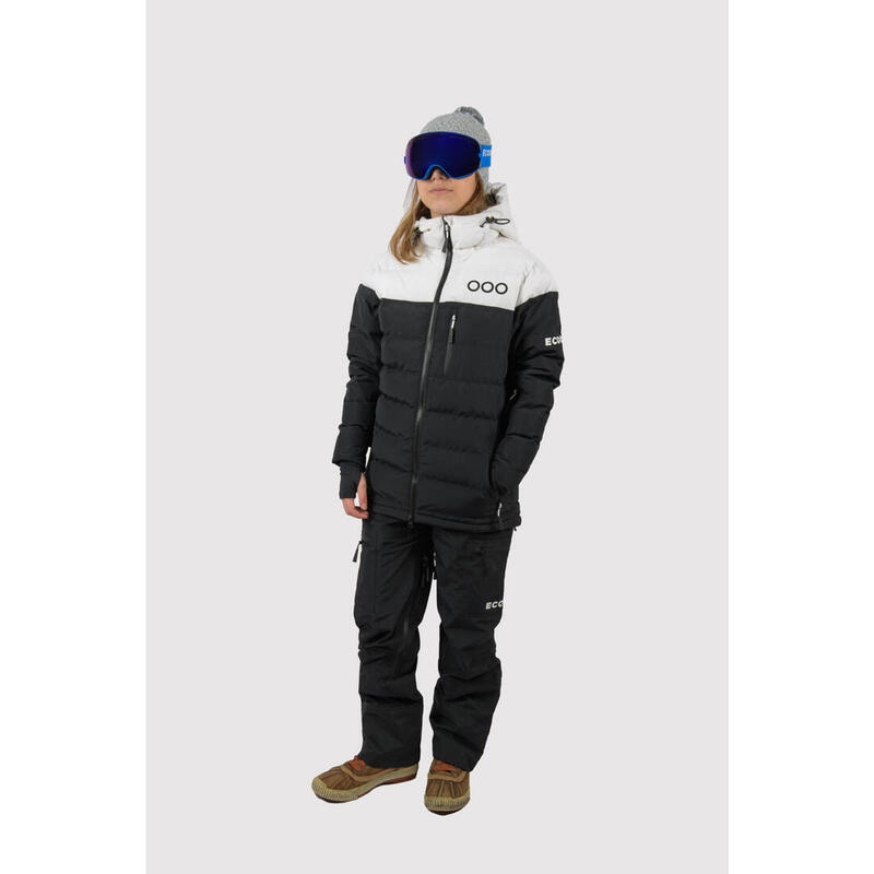 Doudoune de ski pour femme ECOON ECOThermo isolante Noir