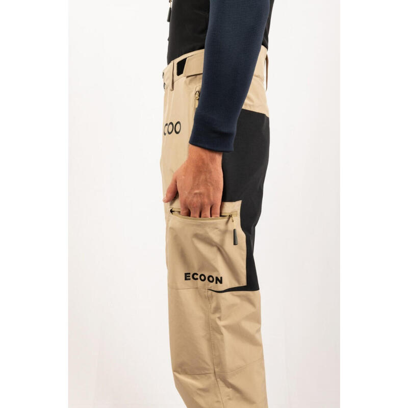 Pantalon de ski pour homme ECOON ECOExplorer Beige