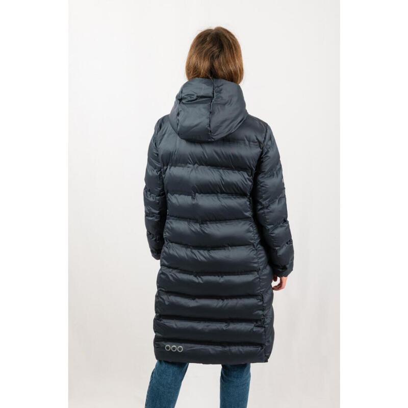 Veste matelassée longue après-ski fashion pour femme ECOON Berlin Bleu