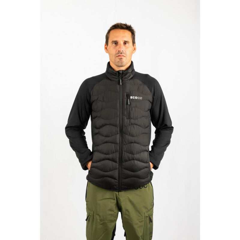 Veste de ski pour homme ECOON ECOActive hybride isolante Noir