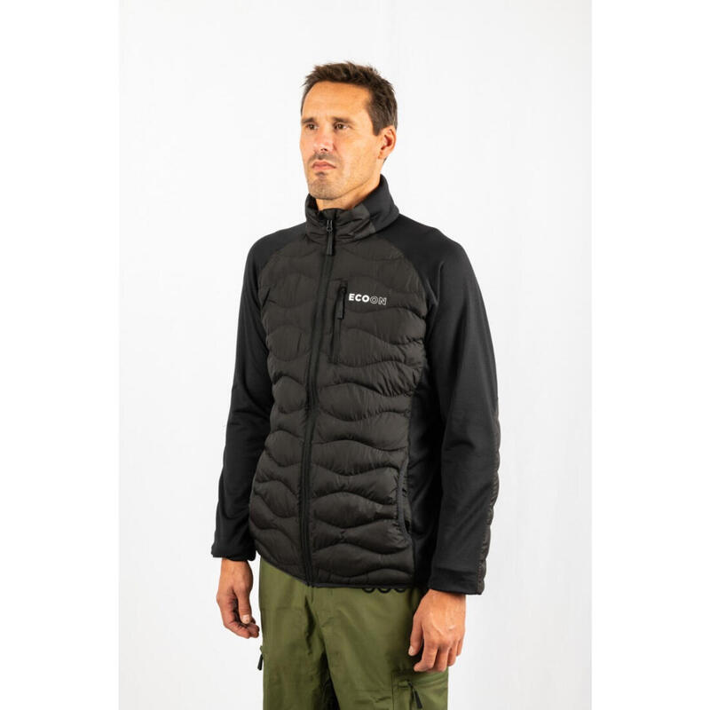 Veste de ski pour homme ECOON ECOActive hybride isolante Noir