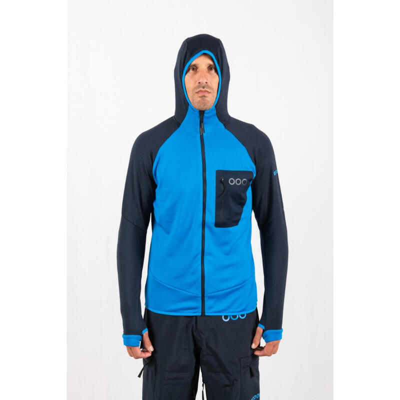 Veste de ski pour homme ECOON ECOActive isolante et légère Bleu/bleu marine