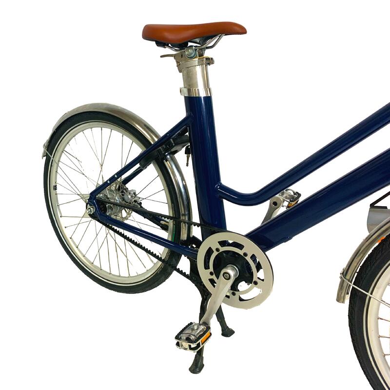 Vélo de ville électrique Voltaire Courcelles Bleu VOLTAIRE Decathlon