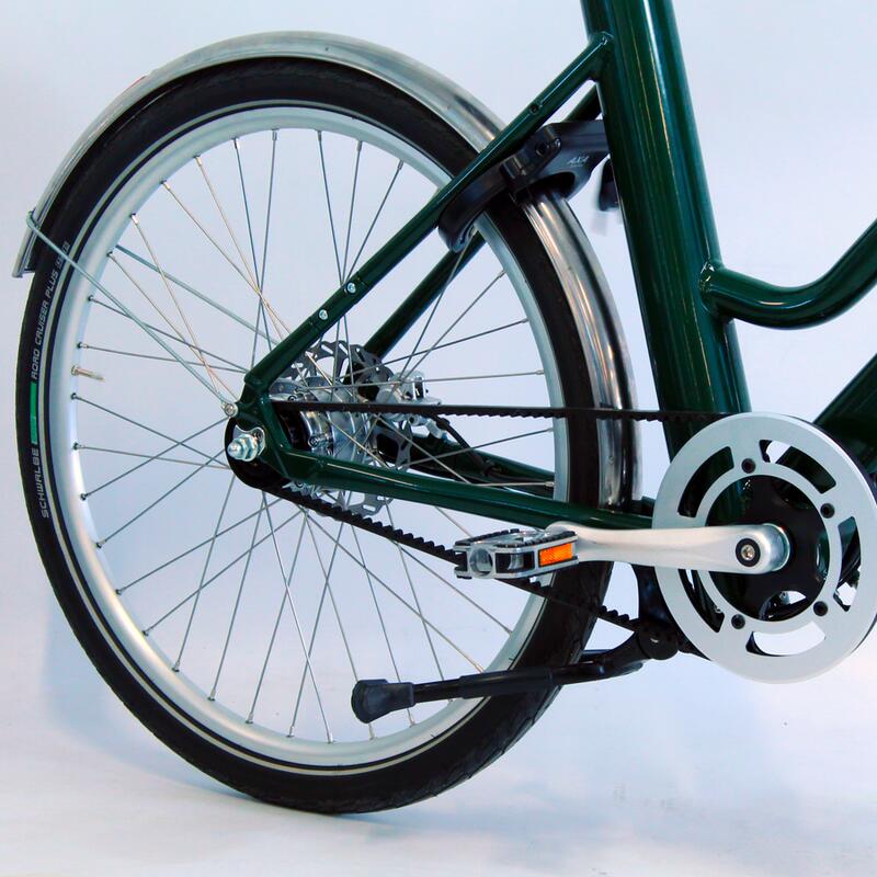 Vélo de ville électrique Voltaire Courcelles Vert Anglais VOLTAIRE