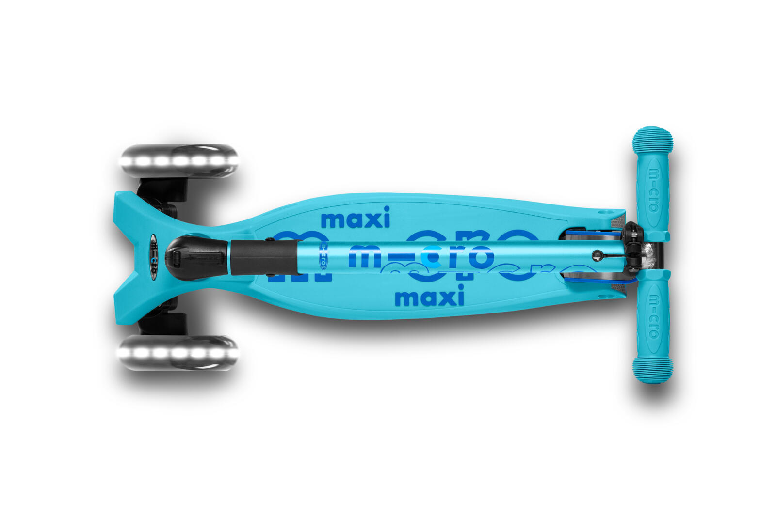 Patinete Infantil  Micro Maxi Deluxe Plegable LED Azul 2/6