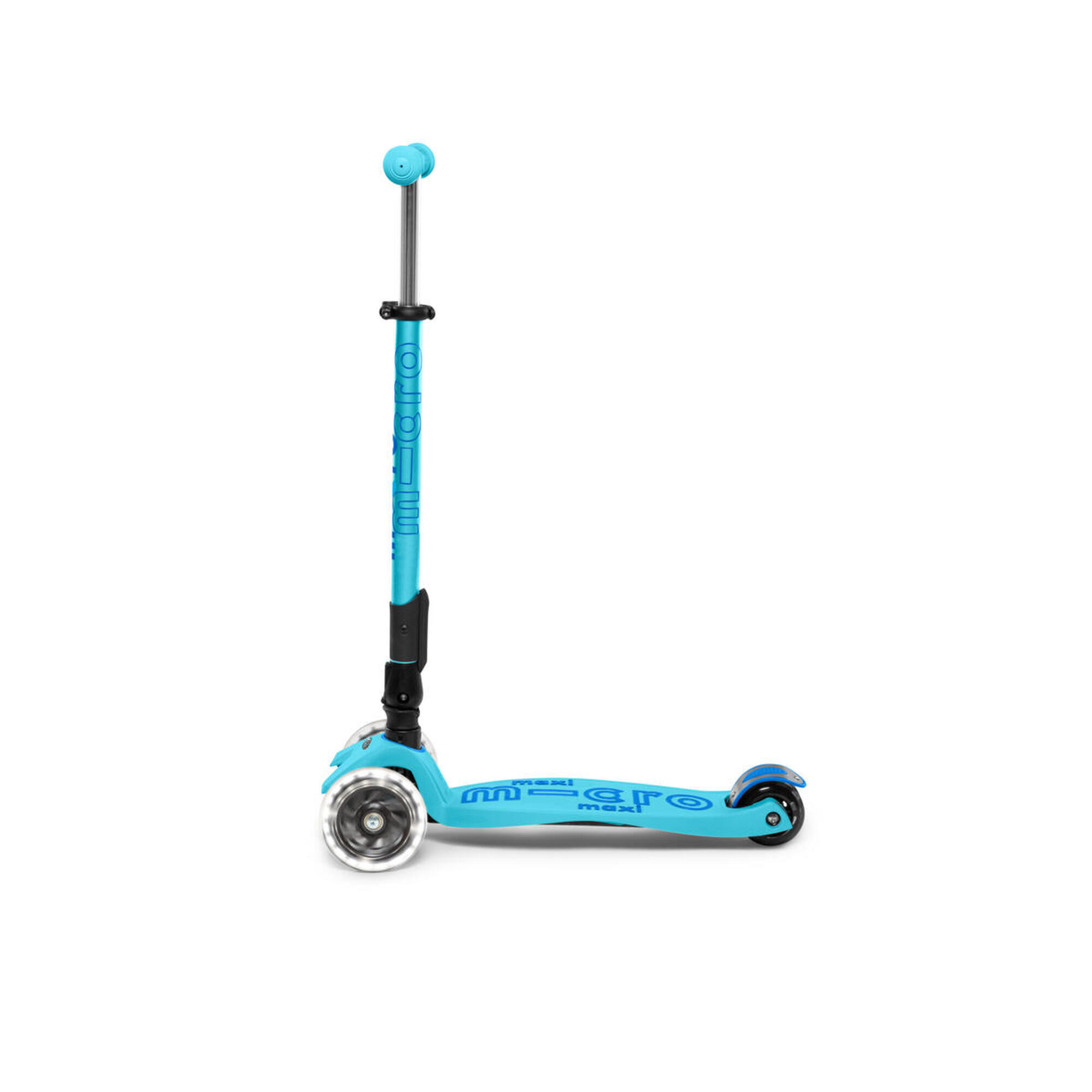 Patinete Infantil  Micro Maxi Deluxe Plegable LED Azul 5/6