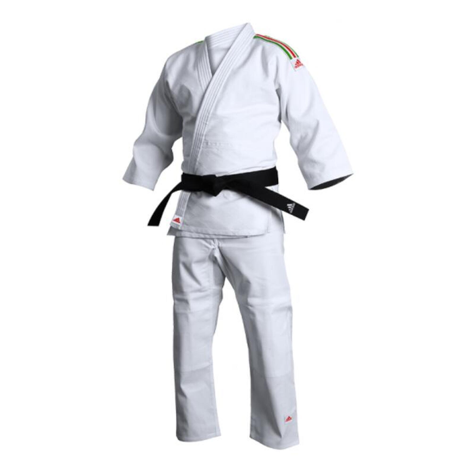 ADIDAS adidas Judo-Anzug Training weiß/schwarze Streifen, J500