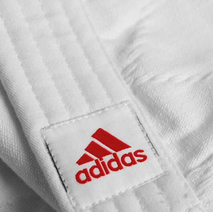 adidas Judo-Anzug Training weiß/schwarze Streifen, J500 2/5