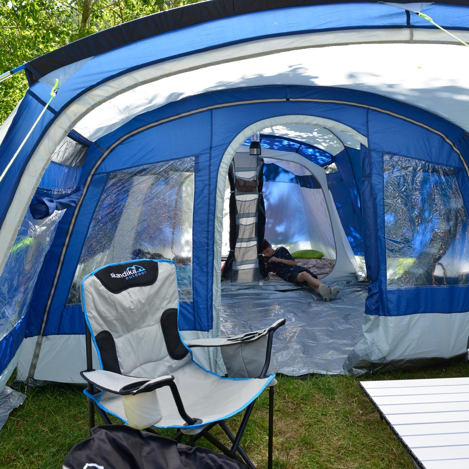 Familienzelt Kuppelzelt - Nimbus 12 - fr 12 Personen - 3 groe  Schlafkabinen | Decathlon