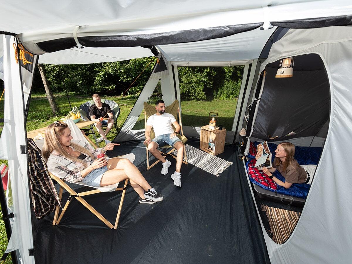 Heckzelt Pitea XL Up für 4 Personen | Freistehendes Autozelt mit Schlafkabine 2/8