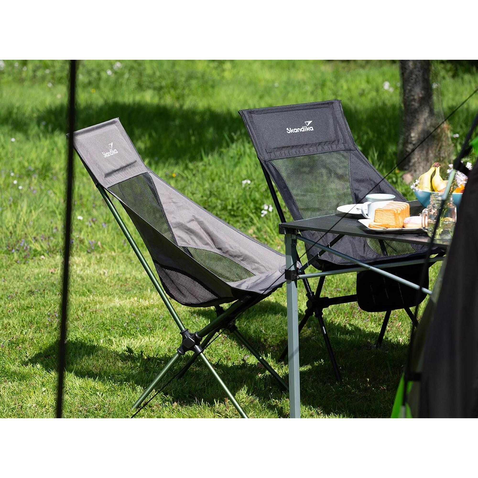 Set van 2 x Campingstoel Compact - opvouwbaar, stabiel, licht, gepolsterd 4/8