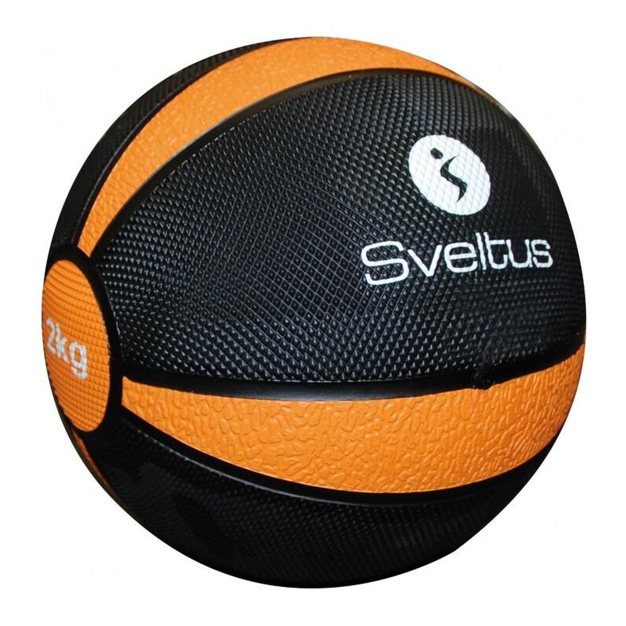 Sveltus - Medecine Ball Sveltus - Médecine Ball - Noir|orange - 2 - Decathlon