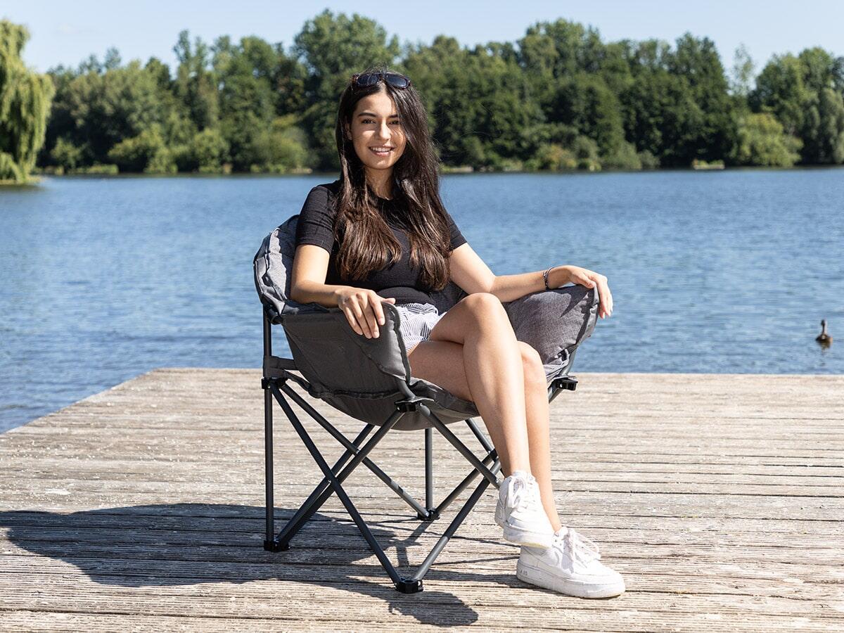 Fotel kempingowy składany Moonchair Premium XL, do 150 kg