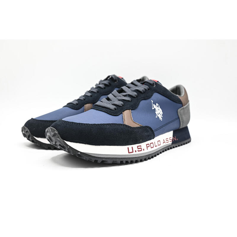 Baskets U.S. POLO ASSN. Cleef002, Bleu, Hommes