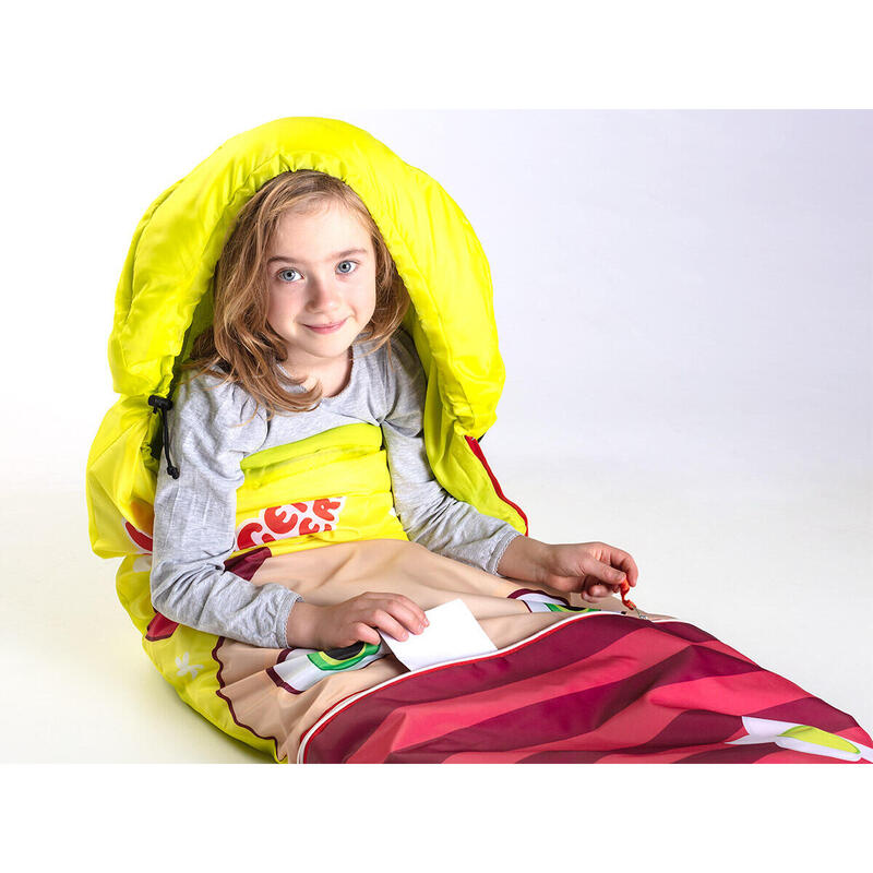 Kinderschlafsack - Sorgenfresser Molly - Camping - Outdoor - Mumie - Packtasche