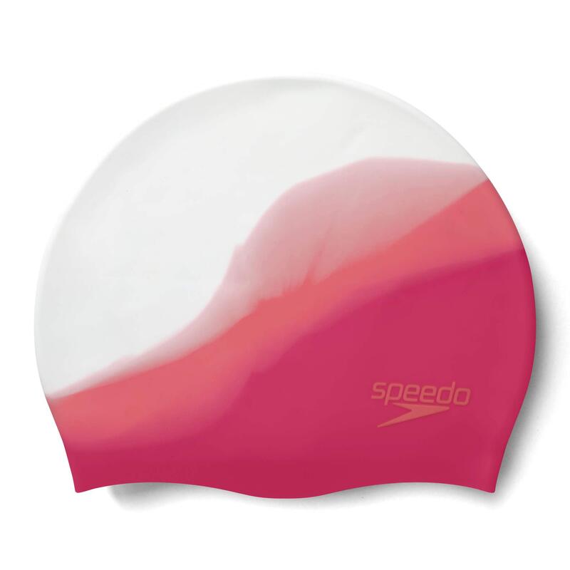 Casca inot adulti din silicon Speedo roz/alb