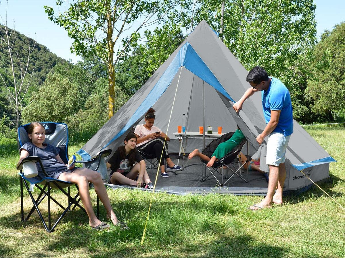 Campingzelt - Tipi Comanche 400 - 8 Personen - Tipi mit abnehmbarem Zeltboden 7/7