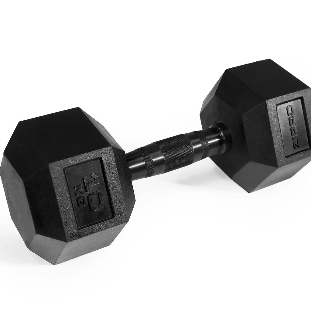 Zipro HEX Dumbbell – Rubber-Coated, Ergonomic Grip